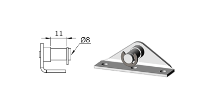 Technical drawing - Endfitting - Brackets mandrel